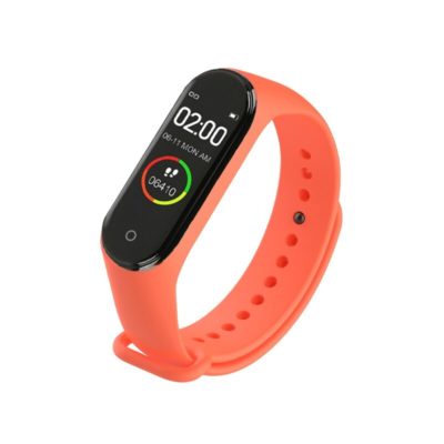 montre connectée sport orange